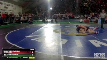 2A 120 lbs Quarterfinal - Gabe Muilenburg, Glenns Ferry vs Riley Hutchison, Declo