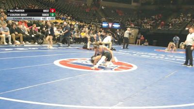 113 Class 4 lbs Champ. Round 1 - Eli Porter, Northwest vs Colton Gray, Francis Howell Central