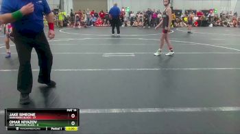96 lbs Round 1 (4 Team) - Jake Simeone, Warhawks Black vs Omar Niyazov, Mat Warriors Black