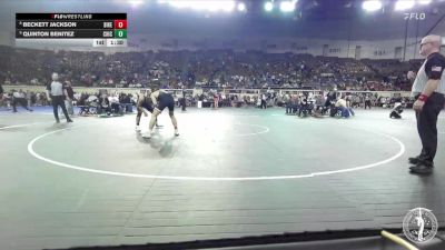 B5A-165 lbs Champ. Round 1 - Beckett Jackson, Bishop Kelley vs Quinton Benitez, Chickasha/Verden