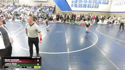 96 lbs Quarterfinal - Lance Read, Timpanogos Wrestling vs Bear Hanssen, Wasatch Wrestling Club