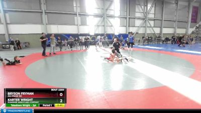 63 lbs Cons. Round 5 - Bryson Fryman, All-Phase WC vs Karter Wright, Punisher Wrestling Company