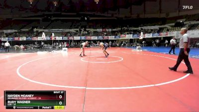 190 lbs Placement (16 Team) - Hayden Moaney, Delaware Military Academy vs Rudy Wagner, Cox