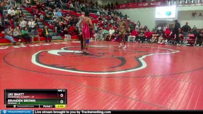 157 lbs 2nd Wrestleback (8 Team) - Jay Bhatt, Woodward Academy vs Branden Brown, Newnan