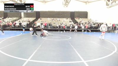 119-I lbs Semifinal - Ryan Halal, High Pace Wrestling Club vs Ryan Morgan, Orchard South WC