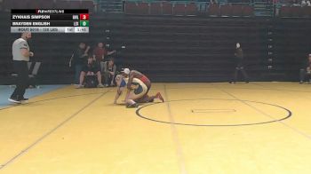 120 lbs Round Of 16 - Zykhais Simpson, Greenville vs Brayden English, Lexington