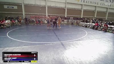 175 lbs Quarters & 1st Wb (16 Team) - Brayden Koester, Iowa vs Holden Hart, Texas Red