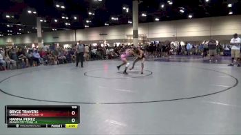 100 lbs Round 5 (8 Team) - Bryce Travers, Charlie`s Angels-FL Blk vs Hanna Perez, Orange City Titans