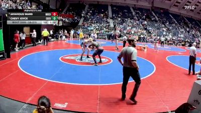2A-215 lbs Quarterfinal - Chevy Joyce, Coahulla Creek vs Jatavious Ward, Morgan County