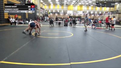132 lbs Cons. Semis - Carver Short, Moen Wrestling Academy vs Dominick Bagby, Immortal Athletics WC