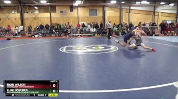 157 lbs Champ. Round 2 - Ryan Wilson, Washington State University vs Luke Schriber, UN Clackamas Community College