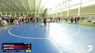 63 lbs Quarterfinal - August Ellis, UT vs Aiden Garcia, MT