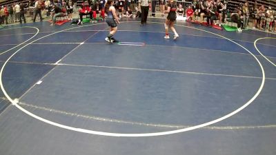 130 lbs Quarters - Avielle Robinson- Jones, Carbon Wrestling vs Abrionna Apodaca, Scrap Yard Garage