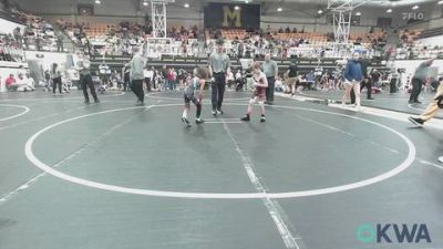 49 lbs Quarterfinal - Greyson Molina, Comanche Takedown Club vs Drayson Couch, Midwest City Bombers Youth Wrestling Club