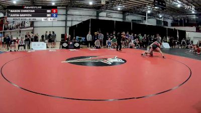 97 kg Cons. Round 4 - Mason Christian, Hilltopper Wrestling Club vs Justin Griffith, Dragon Wrestling Club
