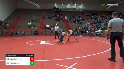 165 lbs Consolation - Nate Newberry, Bloomsburg University vs Georgio Poullas, Cleveland State University