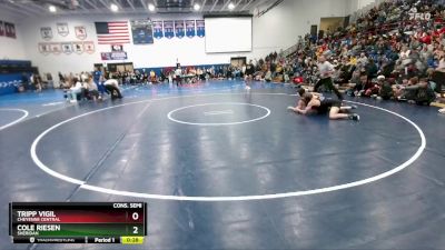 138 lbs Cons. Semi - Tripp Vigil, Cheyenne Central vs Cole Riesen, Sheridan