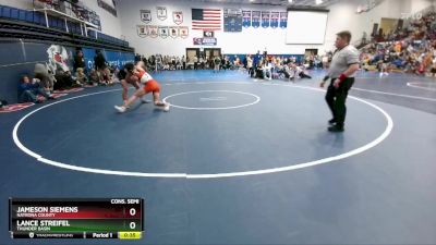 150 lbs Cons. Semi - Jameson Siemens, Natrona County vs Lance Streifel, Thunder Basin