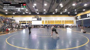 148 lbs Quarterfinal - Paige Jox, Mt. Lebanon vs Giada Campanella, Pine-Richland
