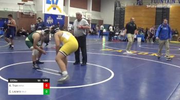 220 lbs Consolation - Andy Tran, Marina vs Carlos Lazaro, South Hills