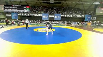 Girls 1B/2B/1A 115 Champ. Round 1 - Luciana Stevens, Seton Catholic (Girls) vs Stavette Norris, Granger (Girls)