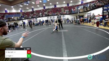 37 lbs Quarterfinal - Remi Norrell, Tuttle Wrestling Club vs Jenson Inger, BullTrained