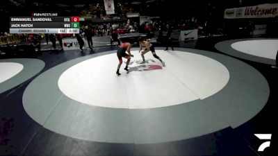 Champ. Round 1 - Emmanuel Sandoval, Beat The Streets - Los Angeles vs Jack Hatch, Warhead Wrestling Club