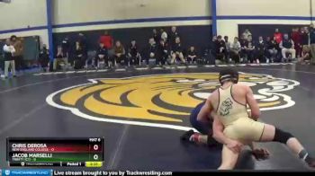 125 lbs Quarters & Wb (16 Team) - Jacob Marselli, Trinity (CT) vs Chris DeRosa, New England College