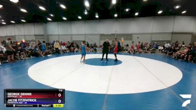 113 lbs Semis & 1st Wrestleback (8 Team) - George Dennis, Kentucky vs Jacob Fitzpatrick, Minnesota Red