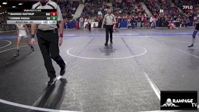 68 lbs Cons. Round 3 - Corbin Padua, Derby vs Maddox Hattrup, WWC