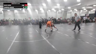 132 lbs Round 6 (10 Team) - Zach Kuen, CHWHALE Blue vs Carson Linker, Rocket Rams