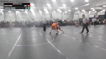 132 lbs Round 6 (10 Team) - Zach Kuen, CHWHALE Blue vs Carson Linker, Rocket Rams