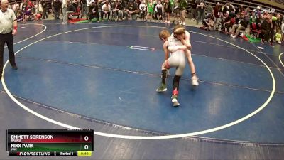 74 lbs Champ. Round 2 - Emmett Sorenson, Ravage vs Nixx Park, JWC