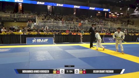 Julian Grant Freeman vs Mohammed Ahmed Khouqeer 2025 Pan Kids Jiu-Jitsu IBJJF Championship