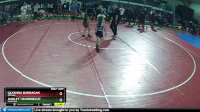 50-60 lbs 3rd Place Match - Oakley Hausknecht, Montana vs Lilyanna Barragan, Nevada