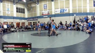 63 lbs Round 2 (4 Team) - Joel Lenahan, Franklin Central Wrestling Club vs Liam Rodgers, Columbus North Wrestling Club