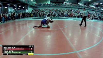 130 lbs Champ. Round 2 - Cruz Smith, Team St Louis Wrestling Club-A vs Max Ketchum, Pleasant Hill Youth Wrestling Club-AAA