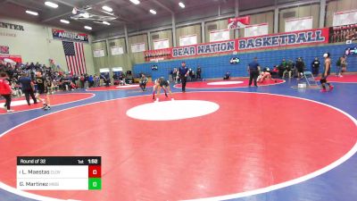 122 lbs Round Of 32 - Leo Maestas, Clovis West vs Gilbert Martinez, Mission Oak