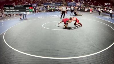 D 1 120 lbs Cons. Round 4 - Braden Sellers, Fontainebleau vs Will Haun, Haughton