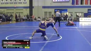 133 lbs Semifinal - Matt Berlin, University Of Wisconsin-Stevens Point vs Zach Thompson, University Of Wisconsin-Platteville