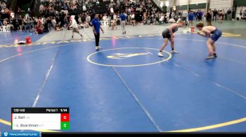 139-148 lbs Cons. Round 2 - Levi Boardman, Johnson County Central vs Jeffrey Bell, Holdrege
