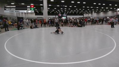 59 lbs Cons. Semis - Liam Baker, Savage House Wrestling Club vs Nico Lopez, Black Fox Wrestling Academy