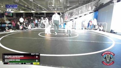 52 lbs Quarterfinal - Woodrow King, Bobcat vs Wilder Shoemaker, Wichita Training Center