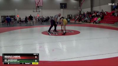 110 lbs Semifinal - Bradley Sabens, Chelsea Swarm Wrestling vs Bo Giordano, Elevate Wrestling Club