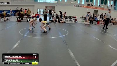 72-76 lbs Cons. Round 1 - Thomas Jones, Fort Stewart Wrestling vs Harley Charroin, Tallahassee Wrestling Club