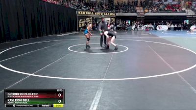 107G Champ. Round 1 - Brooklyn Duelfer, South Anchorage High School vs Kayleigh Bell, Bethel High School