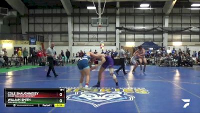 184 lbs 5th Place Match - Cole Shaughnessy, Roger Williams University vs William Smith, Williams College