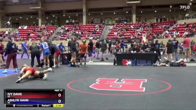 135 lbs Cons. Round 3 - Ivy Davis, KS vs Ashlyn Hahn, KS