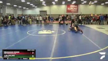 126 lbs Cons. Round 2 - Branagan Egger, Reel Wrestling Club vs Luis Malave, Nova WC