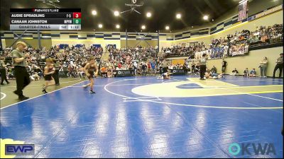 64 lbs Quarterfinal - Audie Spradling, F-5 Grappling vs Canaan Johnston, Mannford Pirate Youth Wrestling